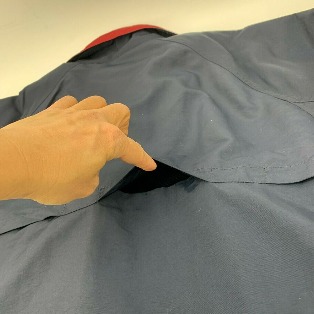 Vintage Hard Rock Cafe Kona Hawaii Windbreaker Mens XL Extra Large Navy Blue 90s - Picture 9 of 11